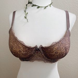 Mauve Lace Bra  38D